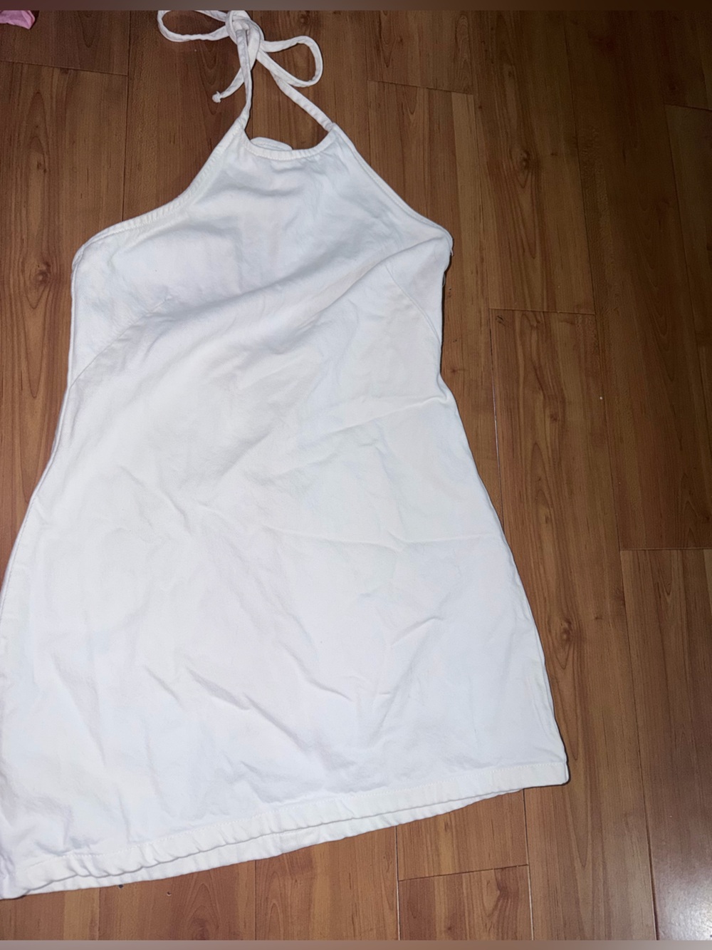 Abercrombie & Fitch White Halter Mini Dress
